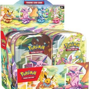 Pokemon 8.5 Prismatic Evolutions Mini Tins [x8-Tin] Display